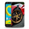 Дизайнерский пластиковый чехол для Alcatel U5 Ferrari