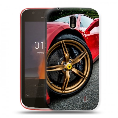 Дизайнерский пластиковый чехол для Nokia 1 Ferrari