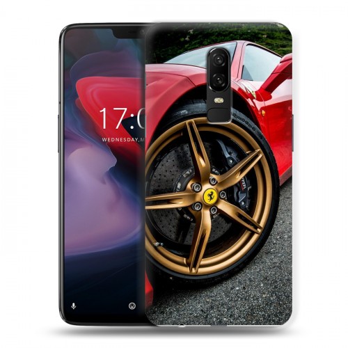 Дизайнерский пластиковый чехол для OnePlus 6 Ferrari