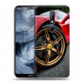 Дизайнерский пластиковый чехол для Nokia 6.1 Plus Ferrari