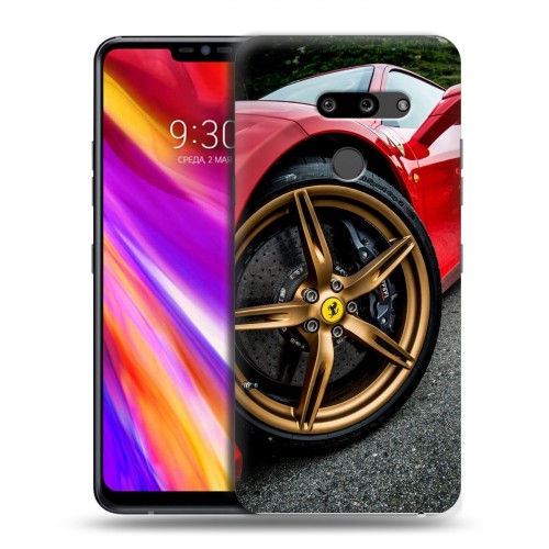 Дизайнерский пластиковый чехол для LG G8 ThinQ Ferrari