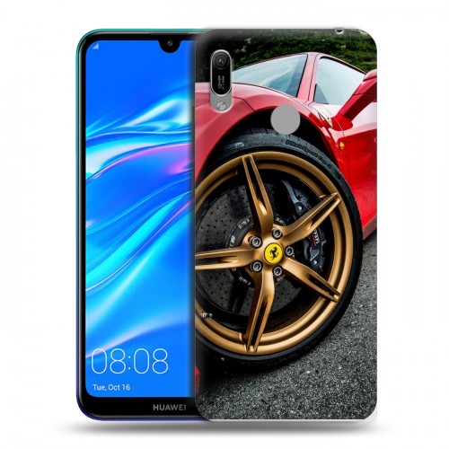 Дизайнерский пластиковый чехол для Huawei Y6 (2019) Ferrari