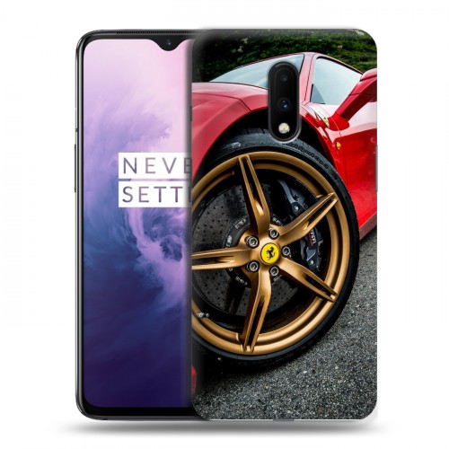 Дизайнерский пластиковый чехол для OnePlus 7 Ferrari