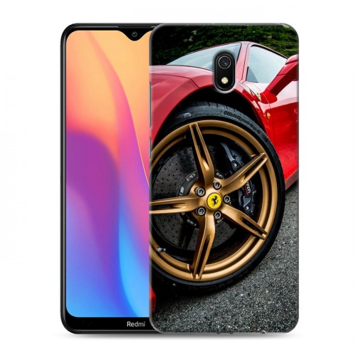 Дизайнерский силиконовый с усиленными углами чехол для Xiaomi RedMi 8A Ferrari