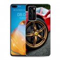 Дизайнерский пластиковый чехол для Huawei P40 Ferrari