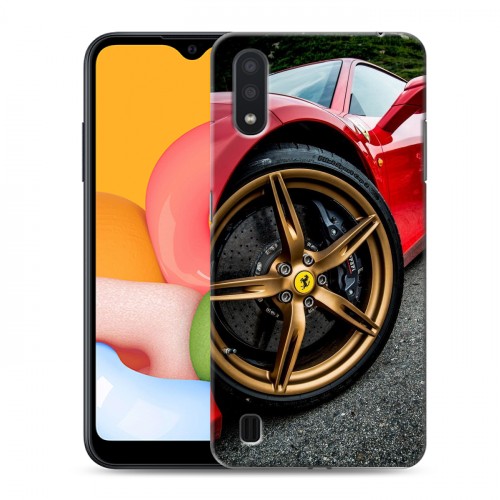 Дизайнерский силиконовый чехол для Samsung Galaxy M01 Ferrari