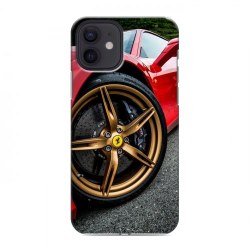 Дизайнерский силиконовый чехол для Iphone 12 Ferrari