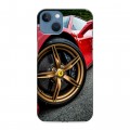 Дизайнерский силиконовый чехол для Iphone 13 Ferrari