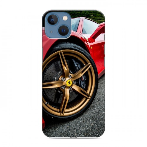 Дизайнерский силиконовый чехол для Iphone 13 Ferrari