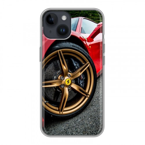 Дизайнерский пластиковый чехол для Iphone 14 Ferrari