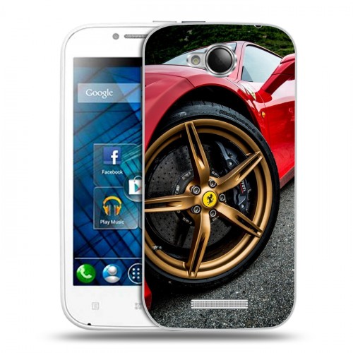 Дизайнерский пластиковый чехол для Lenovo A706 Ferrari