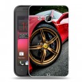 Дизайнерский пластиковый чехол для HTC Desire 200 Ferrari