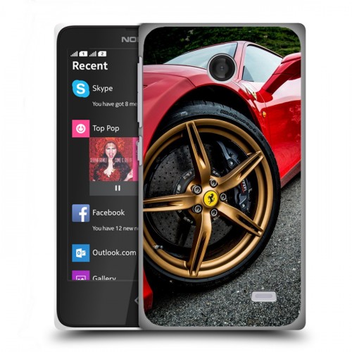 Дизайнерский пластиковый чехол для Nokia X Ferrari