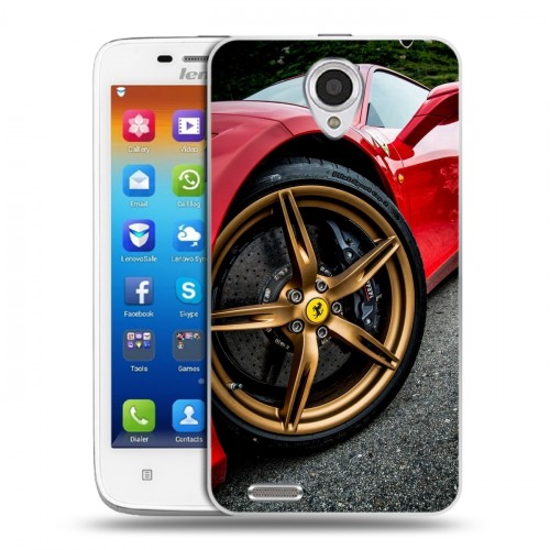 Дизайнерский пластиковый чехол для Lenovo S650 Ideaphone Ferrari