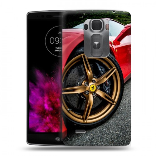 Дизайнерский пластиковый чехол для LG G Flex 2 Ferrari