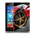 Дизайнерский пластиковый чехол для Microsoft Lumia 435 Ferrari