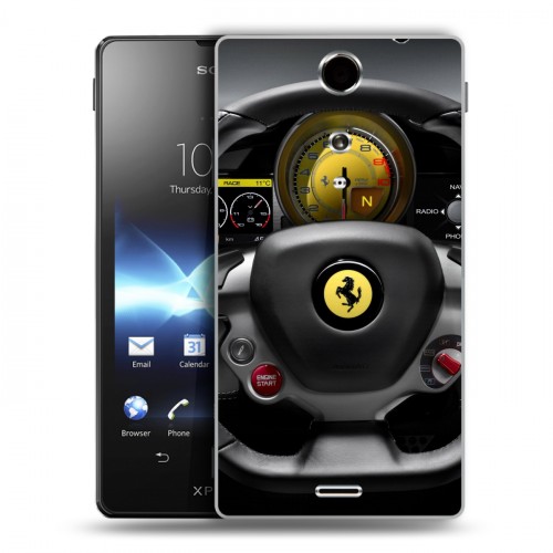 Дизайнерский пластиковый чехол для Sony Xperia TX Ferrari