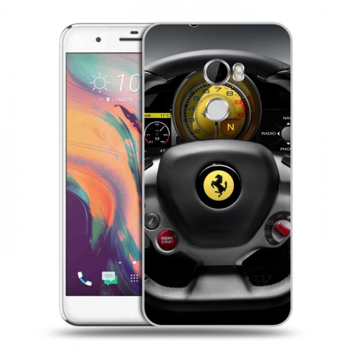 Дизайнерский пластиковый чехол для HTC One X10 Ferrari