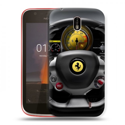 Дизайнерский пластиковый чехол для Nokia 1 Ferrari