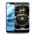 Дизайнерский пластиковый чехол для Nokia 5.1 Plus Ferrari