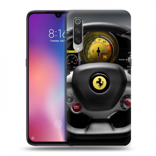 Дизайнерский силиконовый с усиленными углами чехол для Xiaomi Mi9 Ferrari