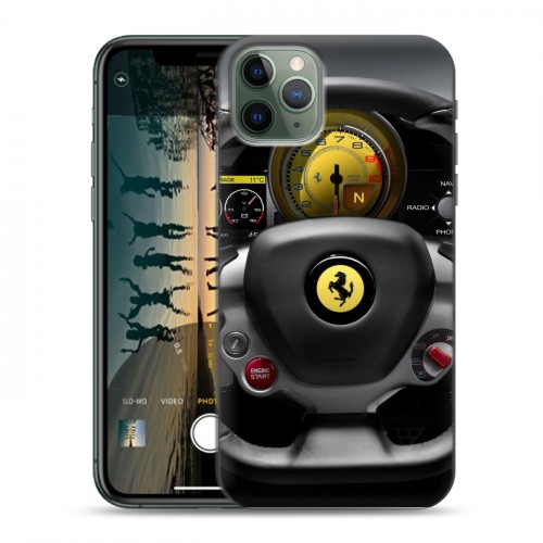 Дизайнерский пластиковый чехол для Iphone 11 Pro Max Ferrari