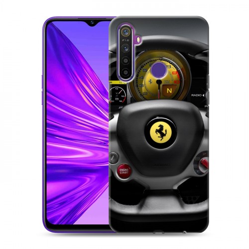 Дизайнерский силиконовый чехол для Realme 5 Ferrari