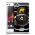 Дизайнерский пластиковый чехол для Sony Xperia L Ferrari