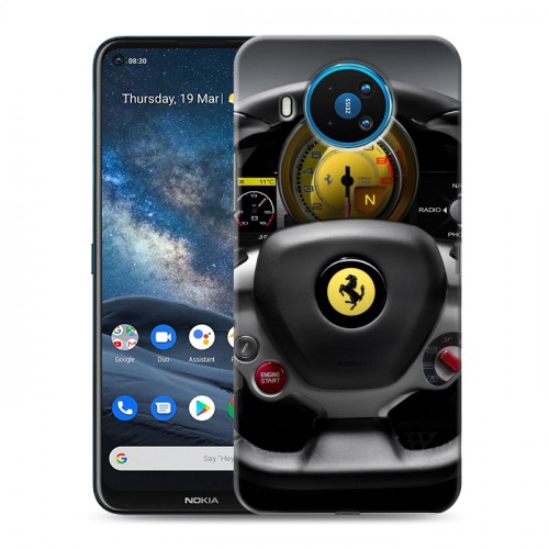 Дизайнерский силиконовый чехол для Nokia 8.3 Ferrari