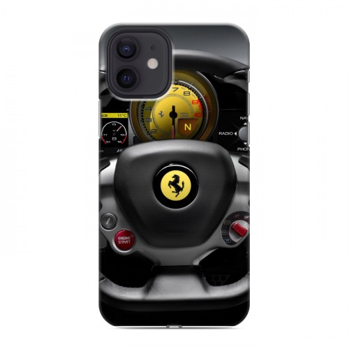 Дизайнерский силиконовый чехол для Iphone 12 Ferrari