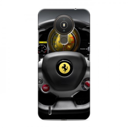 Дизайнерский силиконовый с усиленными углами чехол для Nokia 1.4 Ferrari