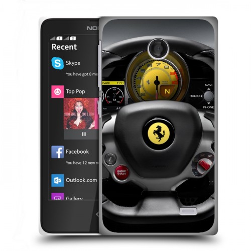 Дизайнерский пластиковый чехол для Nokia X Ferrari