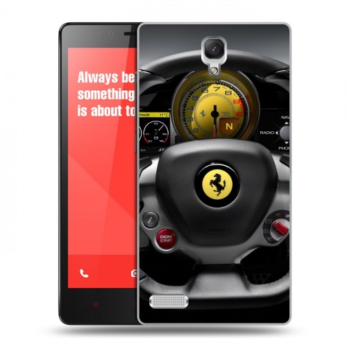 Дизайнерский силиконовый чехол для Xiaomi RedMi Note Ferrari