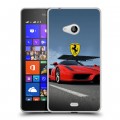 Дизайнерский пластиковый чехол для Microsoft Lumia 540 Ferrari