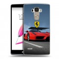 Дизайнерский силиконовый чехол для LG G4 Stylus Ferrari