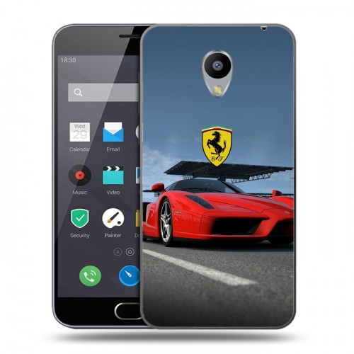 Дизайнерский пластиковый чехол для Meizu M2 Note Ferrari