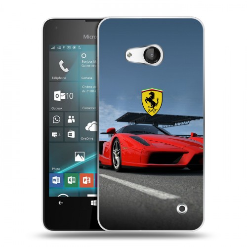 Дизайнерский пластиковый чехол для Microsoft Lumia 550 Ferrari