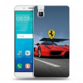 Дизайнерский пластиковый чехол для Huawei ShotX Ferrari