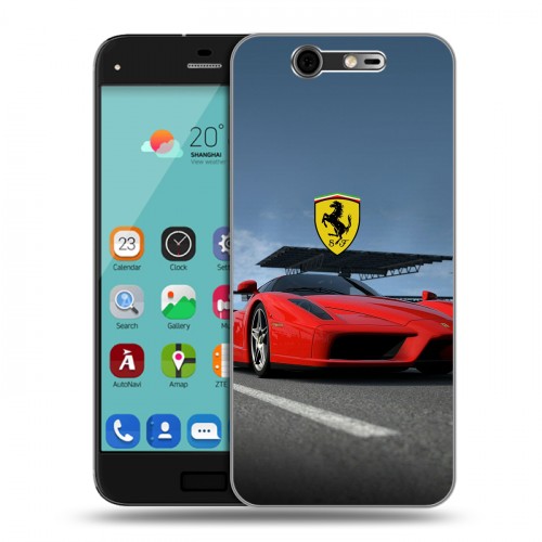 Дизайнерский силиконовый чехол для ZTE Blade S7 Ferrari