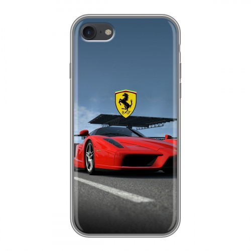 Дизайнерский силиконовый чехол для Iphone 7 Ferrari