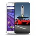 Дизайнерский пластиковый чехол для Lenovo Moto G Ferrari