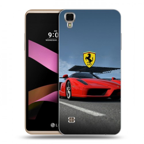 Дизайнерский пластиковый чехол для LG X Style Ferrari