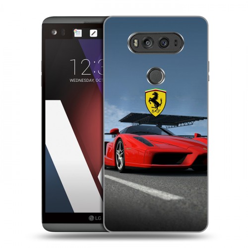 Дизайнерский пластиковый чехол для LG V20 Ferrari