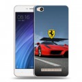 Дизайнерский силиконовый чехол для Xiaomi RedMi 4A Ferrari