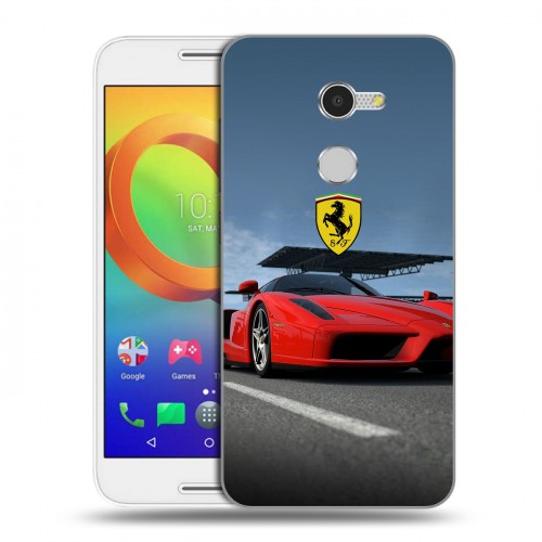 Дизайнерский силиконовый чехол для Alcatel A3 Ferrari