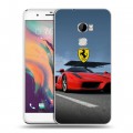 Дизайнерский пластиковый чехол для HTC One X10 Ferrari