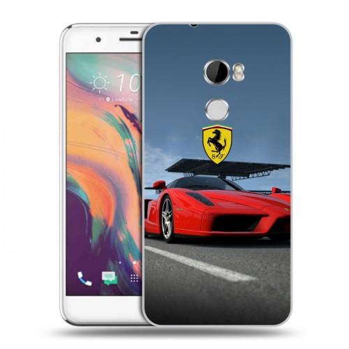 Дизайнерский пластиковый чехол для HTC One X10 Ferrari