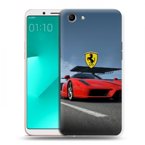 Дизайнерский пластиковый чехол для OPPO A83 Ferrari