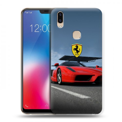 Дизайнерский пластиковый чехол для Vivo V9 Ferrari