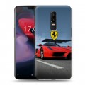 Дизайнерский пластиковый чехол для OnePlus 6 Ferrari